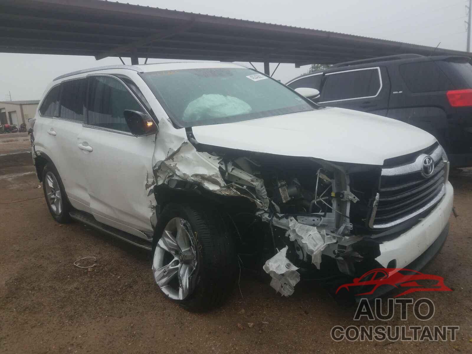 TOYOTA HIGHLANDER 2016 - 5TDYKRFH3GS162257