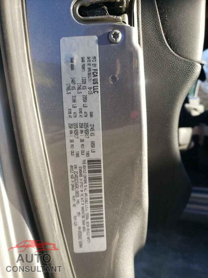 DODGE CARAVAN 2016 - 2C4RDGCG4GR118033