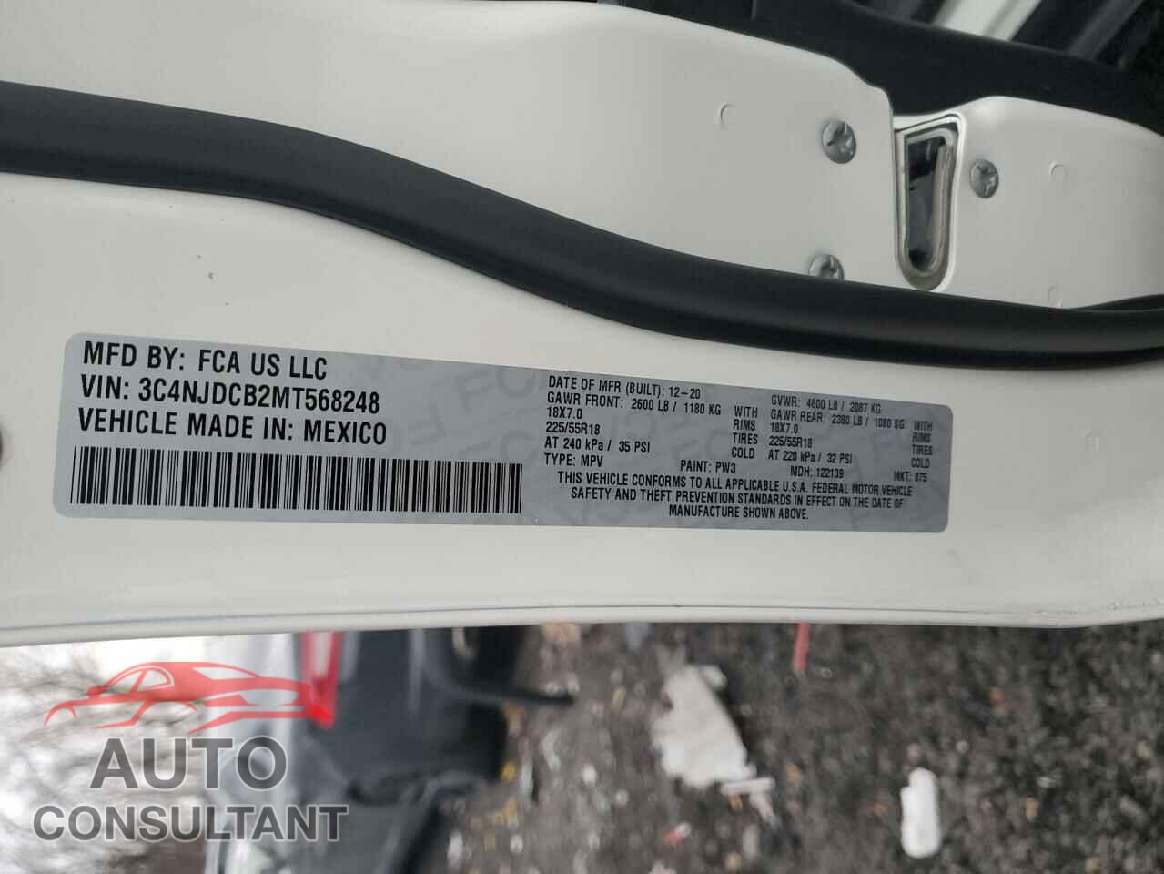 JEEP COMPASS 2021 - 3C4NJDCB2MT568248