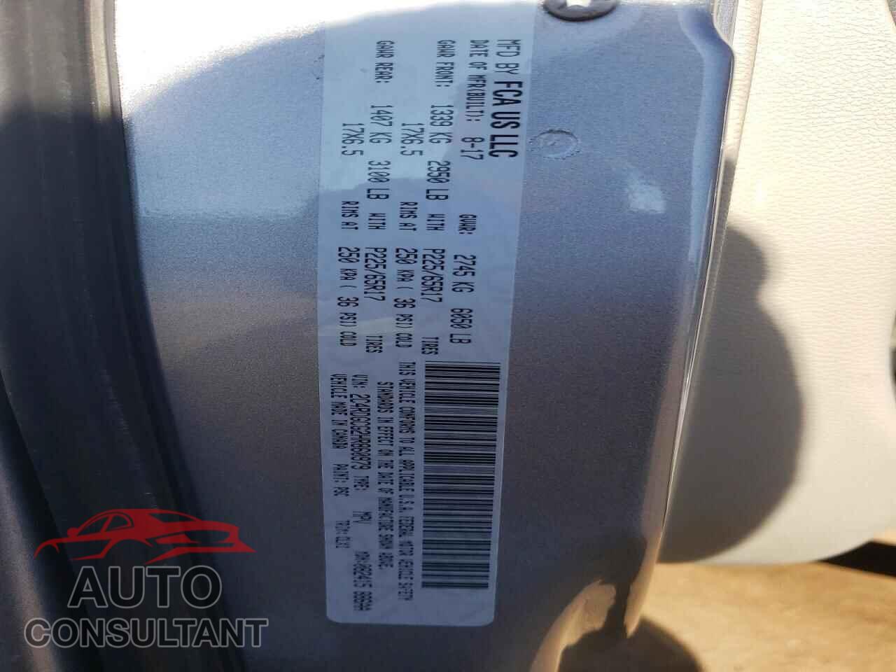 DODGE CARAVAN 2017 - 2C4RDGCG2HR860979