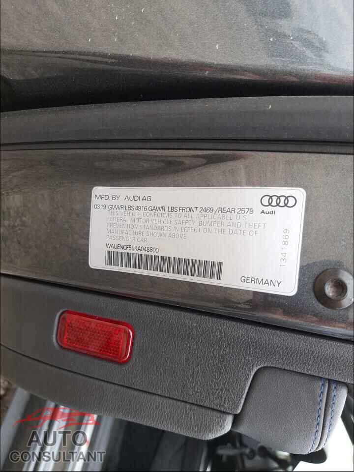AUDI A5 2019 - WAUENCF59KA048800