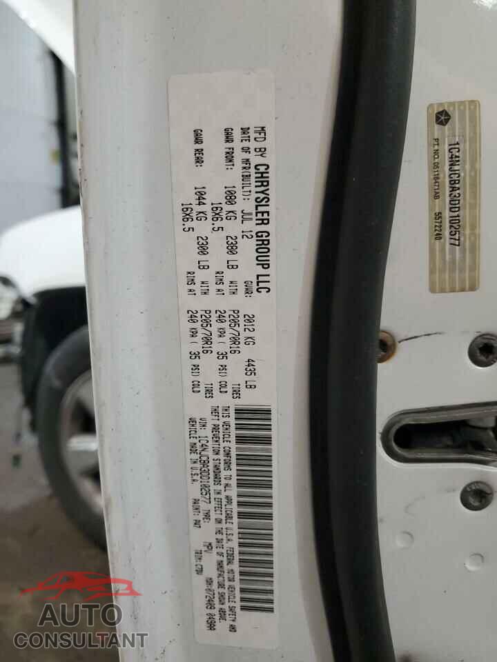 JEEP COMPASS 2013 - 1C4NJCBA3DD102577