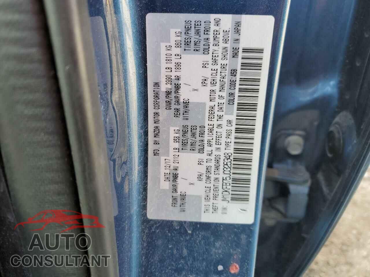 MAZDA CX-3 2018 - JM1DKFB75J0325348