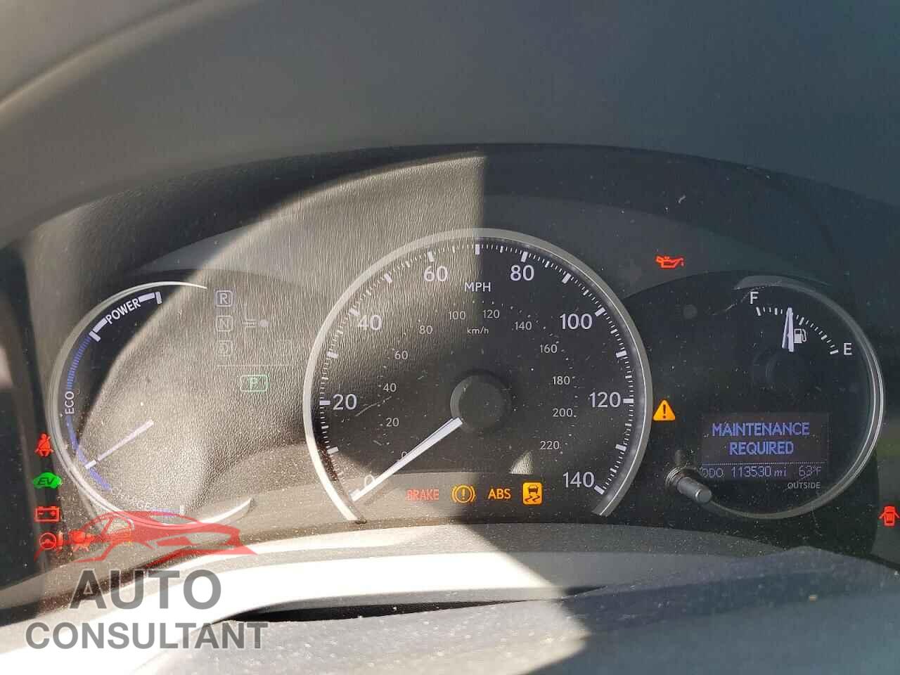 LEXUS CT 200 2013 - JTHKD5BH0D2142841