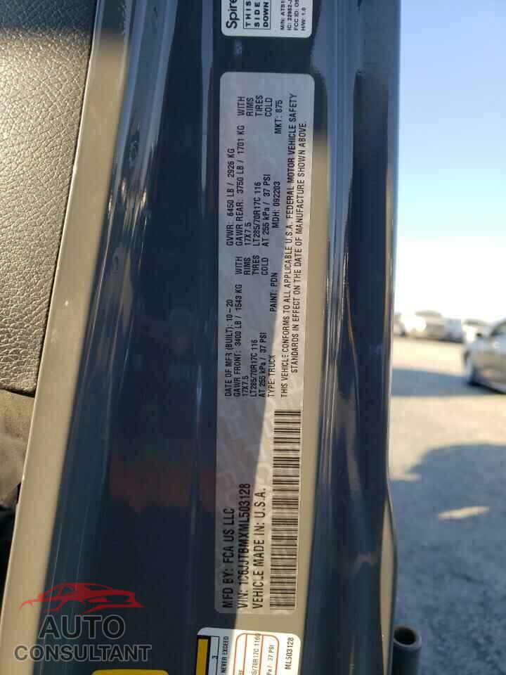 JEEP GLADIATOR 2021 - 1C6JJTBMXML503128