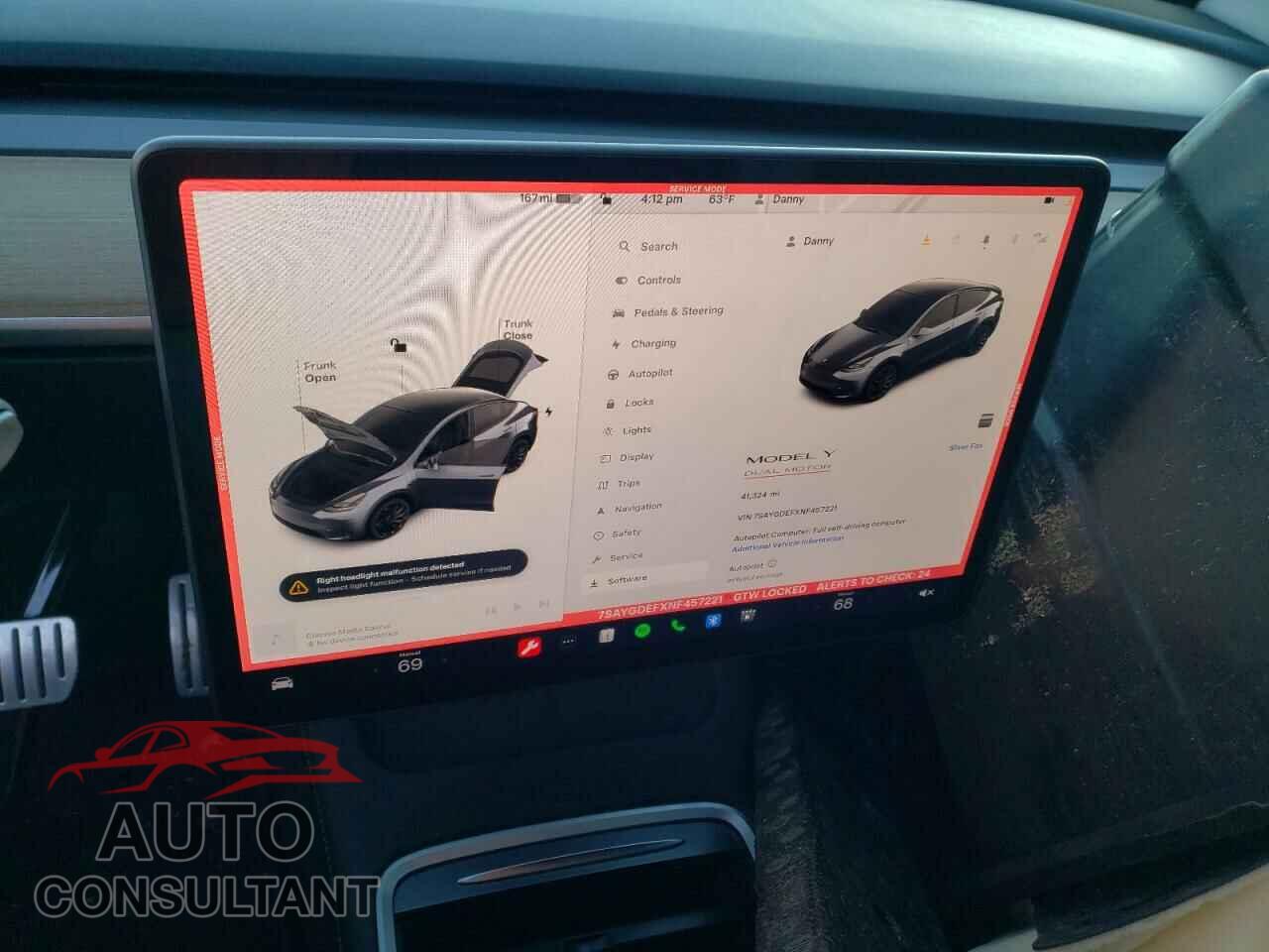 TESLA MODEL Y 2022 - 7SAYGDEFXNF457221
