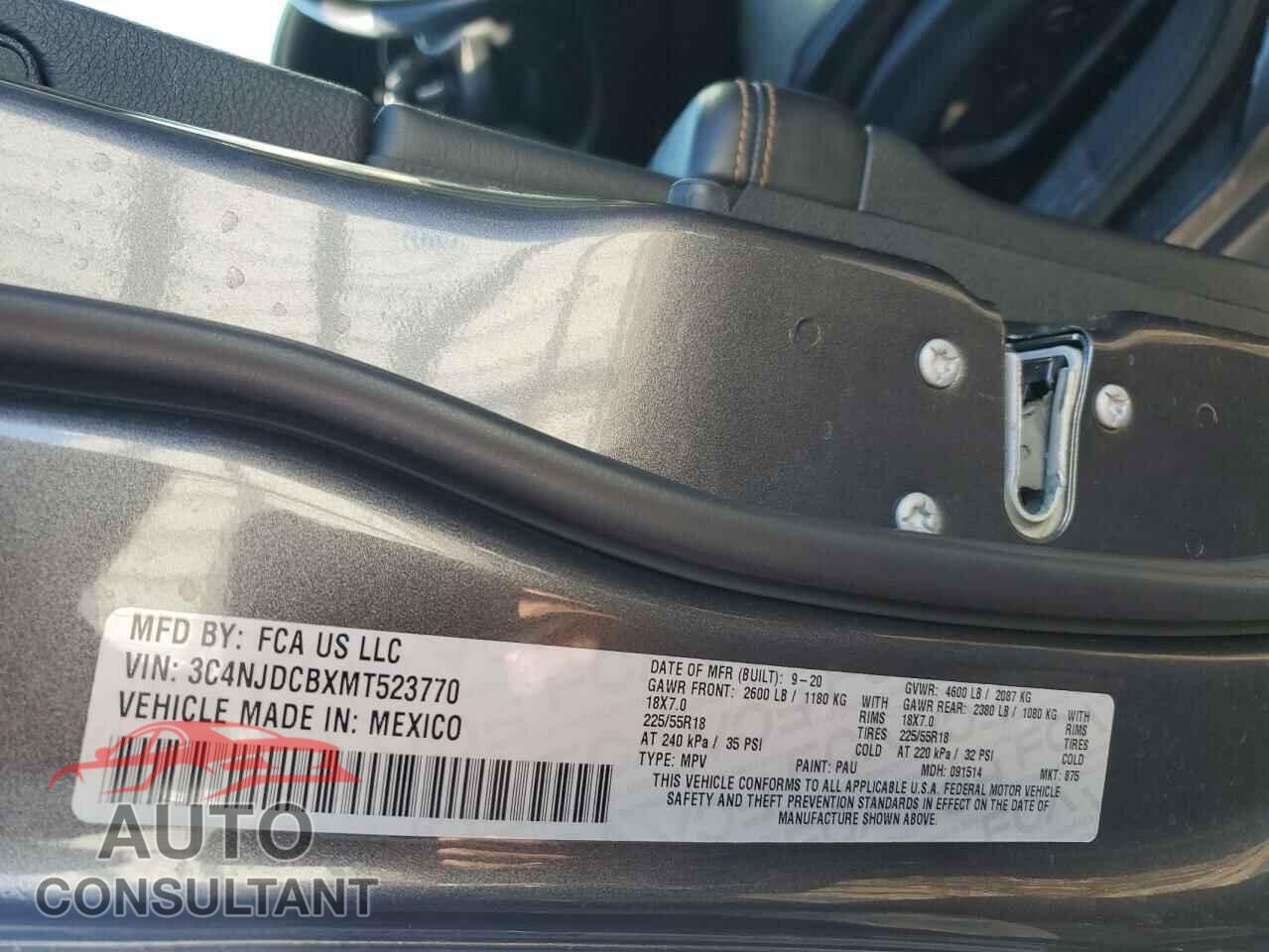 JEEP COMPASS 2021 - 3C4NJDCBXMT523770