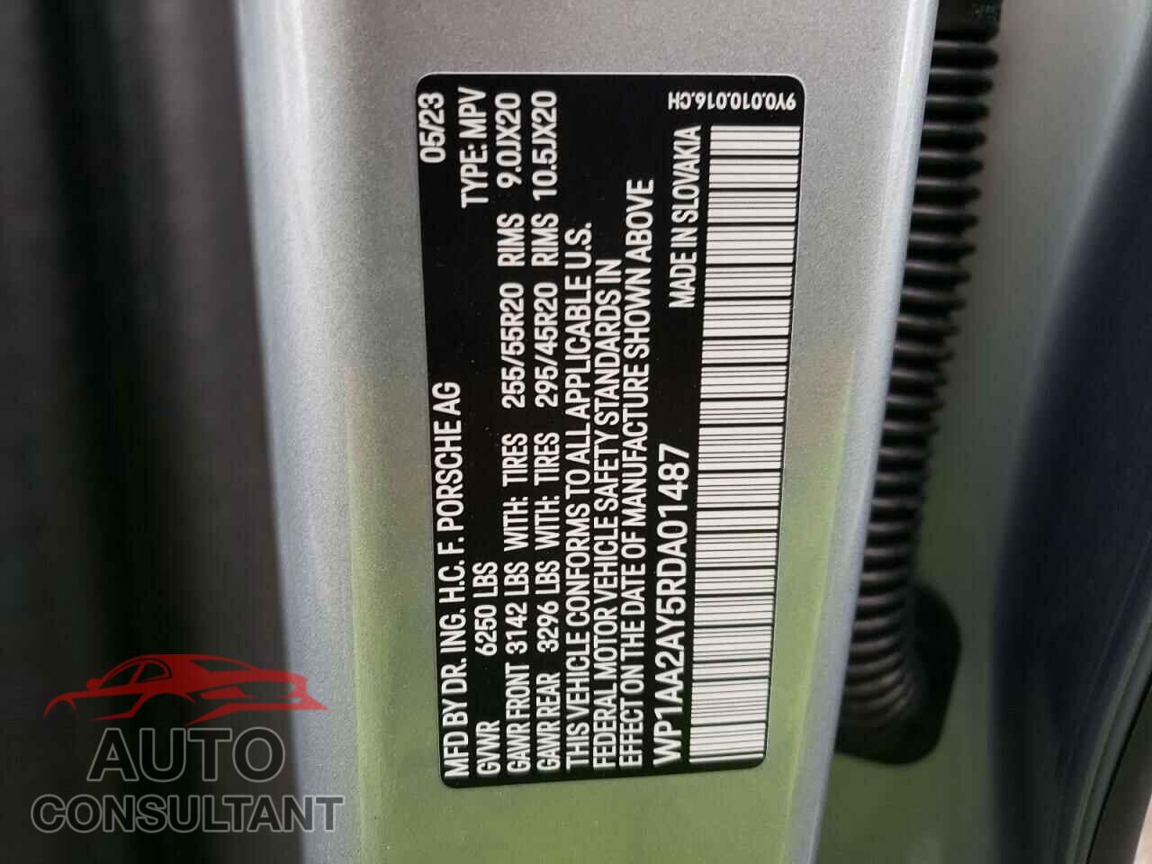 PORSCHE CAYENNE 2024 - WP1AA2AY5RDA01487