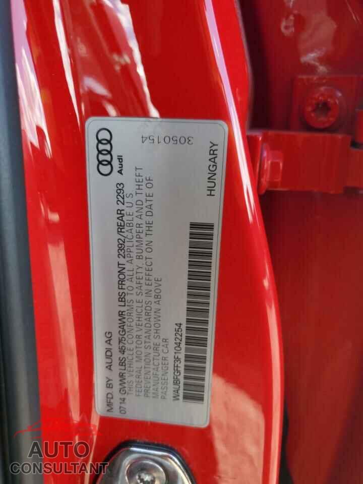AUDI A3 2015 - WAUBFGFF3F1042254