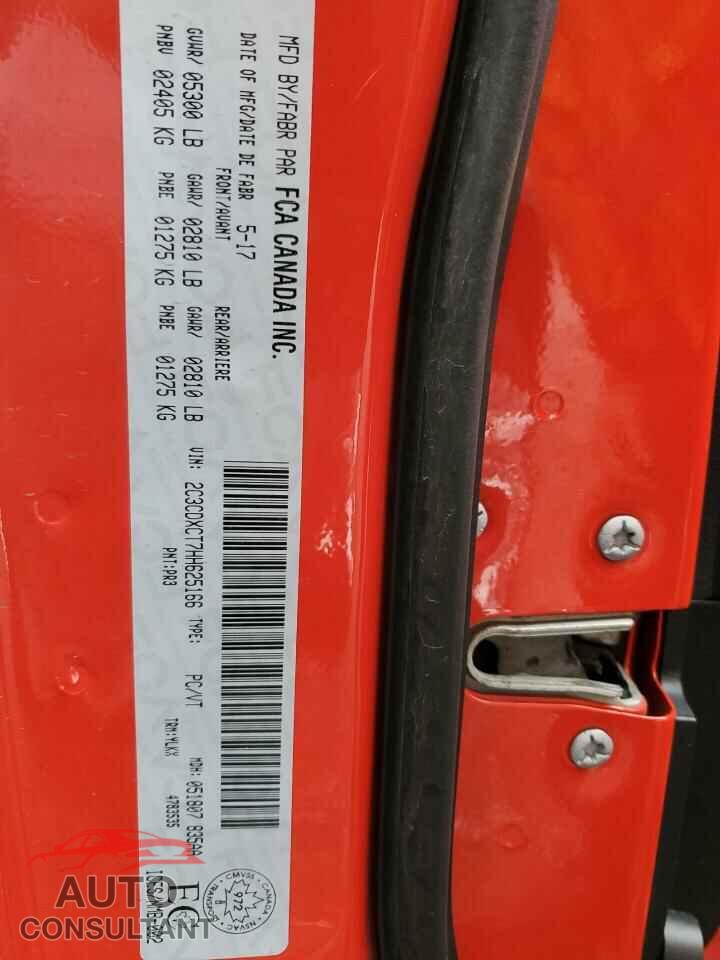 DODGE CHARGER 2017 - 2C3CDXCT7HH625166