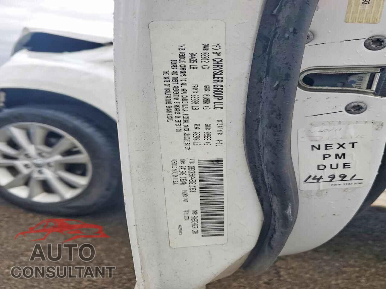DODGE CALIBER 2011 - 1B3CB5HA4BD211393