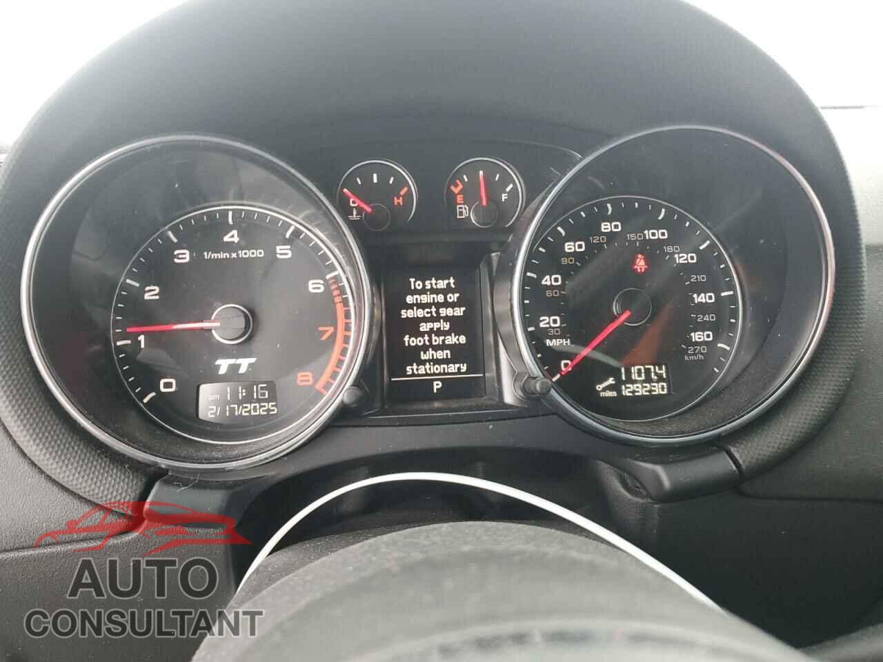 AUDI TT 2013 - TRUKFAFK3D1007701