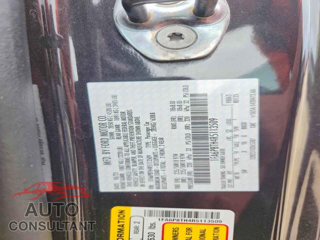 FORD MUSTANG 2024 - 1FA6P8TH4R5113509