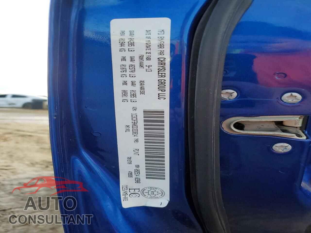 DODGE DART 2013 - 1C3CDFBA0DD333814