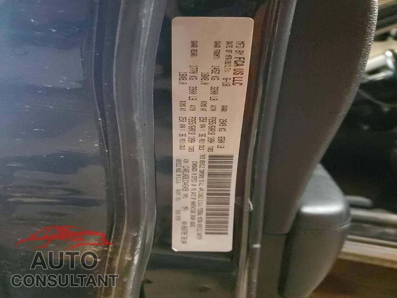 DODGE DURANGO 2018 - 1C4RDJAG8JC445499