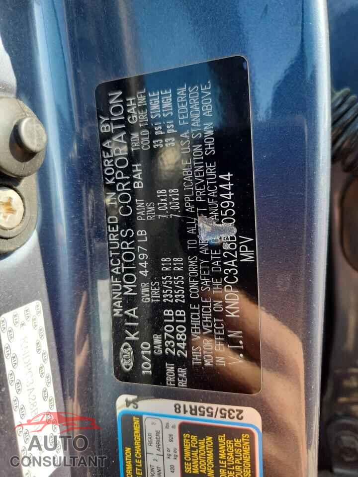 KIA SPORTAGE 2011 - KNDPC3A28B7059444