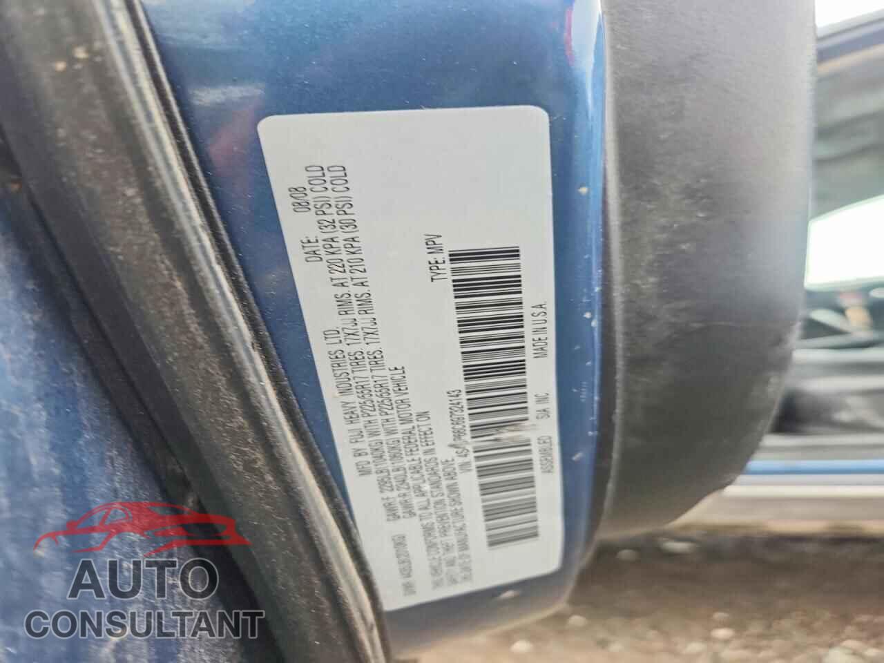 SUBARU OUTBACK 2009 - 4S4BP66C697324143