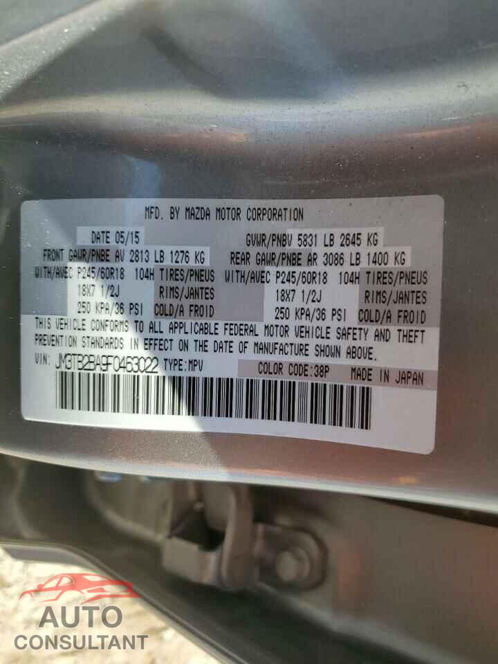 MAZDA CX-9 2015 - JM3TB2BA9F0463022
