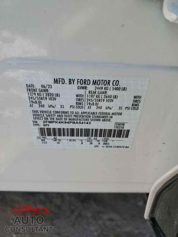 FORD EDGE 2023 - 2FMPK4K94PBA54143