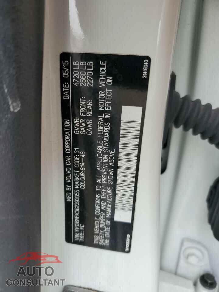 VOLVO S60 2016 - YV126MFK3G2393055