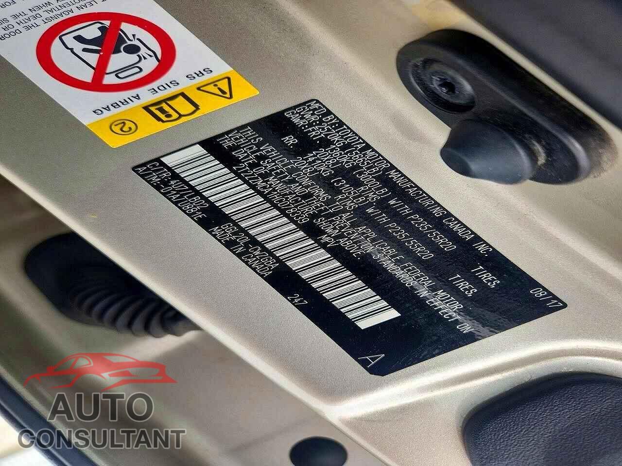 LEXUS RX350 2017 - 2T2ZZMCA1HC078339