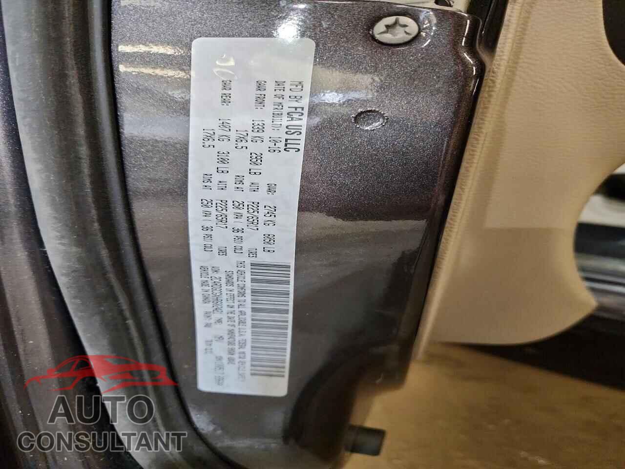 DODGE CARAVAN 2017 - 2C4RDGCGXHR602421
