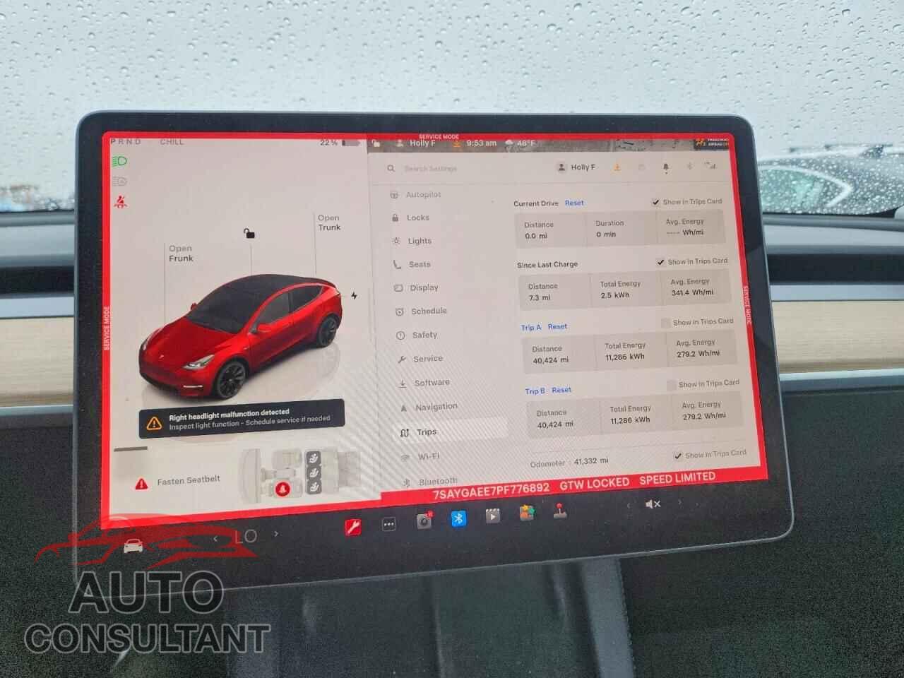 TESLA MODEL Y 2023 - 7SAYGAEE7PF776892