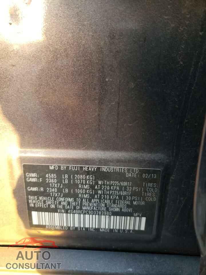 SUBARU OUTBACK 2013 - 4S4BRCPC9D3282980