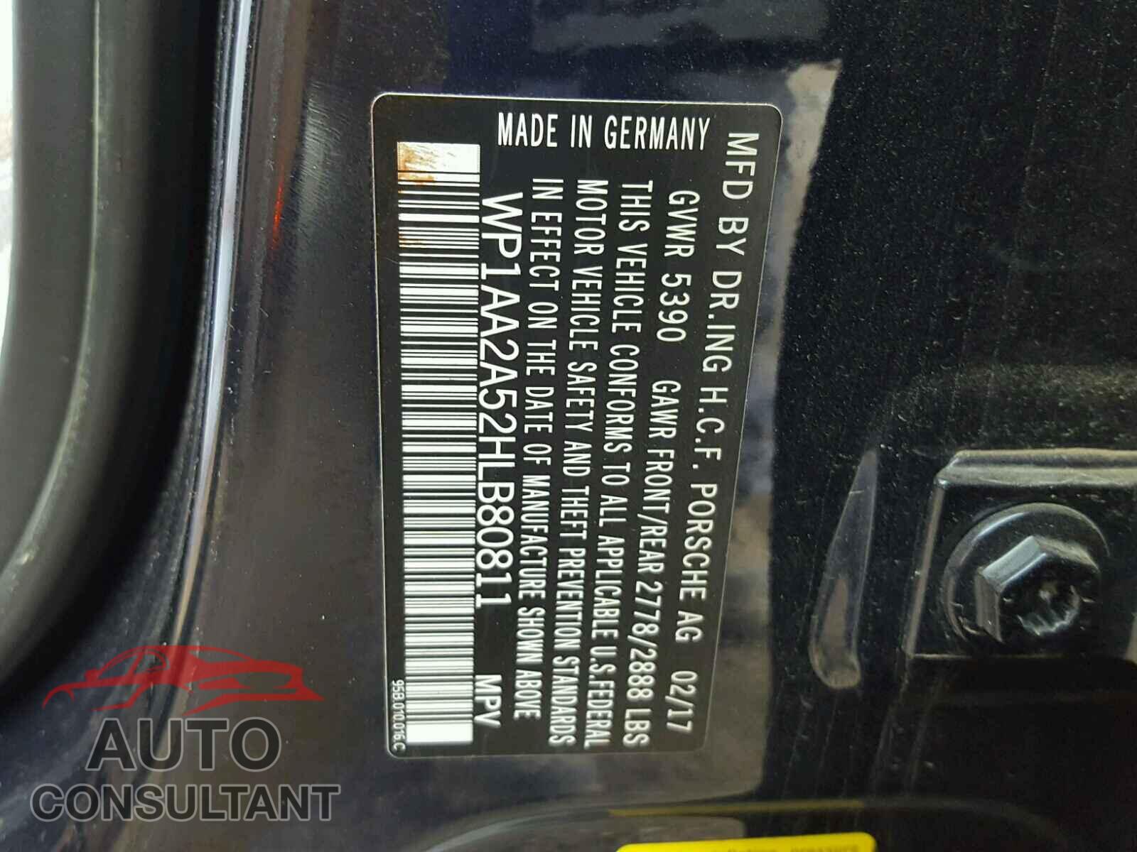 PORSCHE MACAN 2017 - WP1AA2A52HLB80811