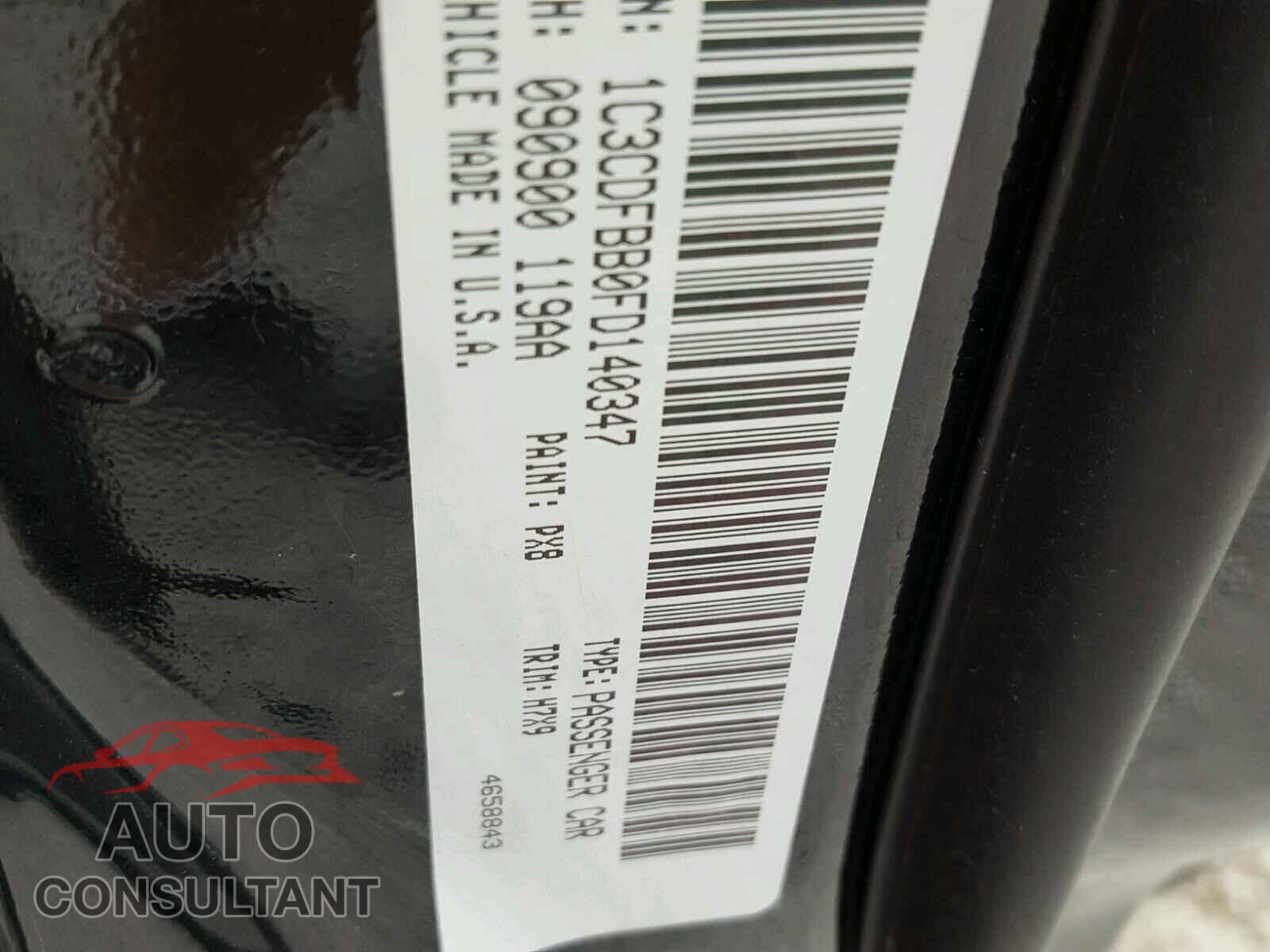 DODGE DART 2015 - 1C3CDFBB0FD140347
