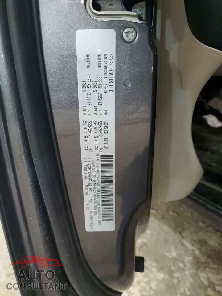 DODGE CARAVAN 2019 - 2C4RDGCG0KR771810