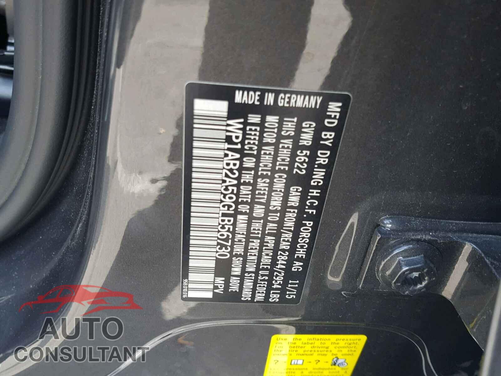 PORSCHE MACAN S 2016 - WP1AB2A59GLB56730