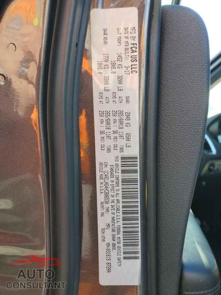 DODGE DURANGO 2017 - 1C4RDJAG4HC806530