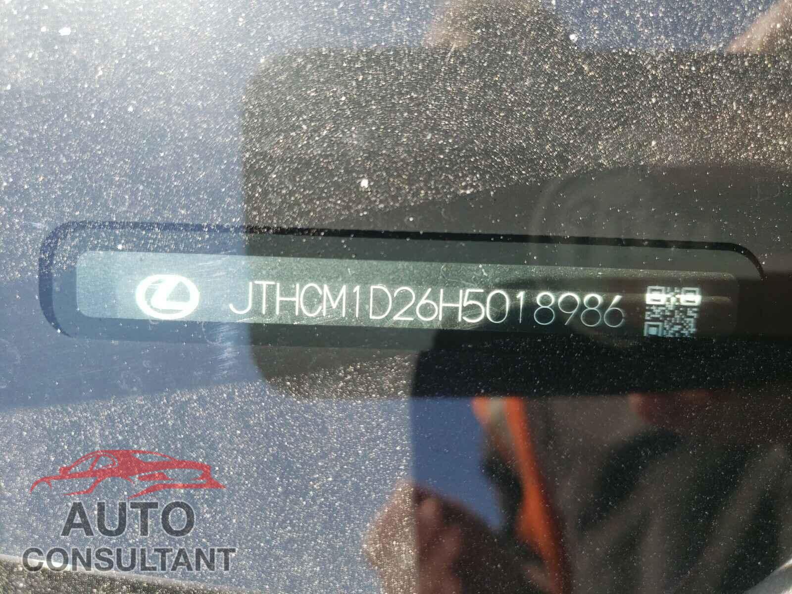 LEXUS IS 2017 - JTHCM1D26H5018986