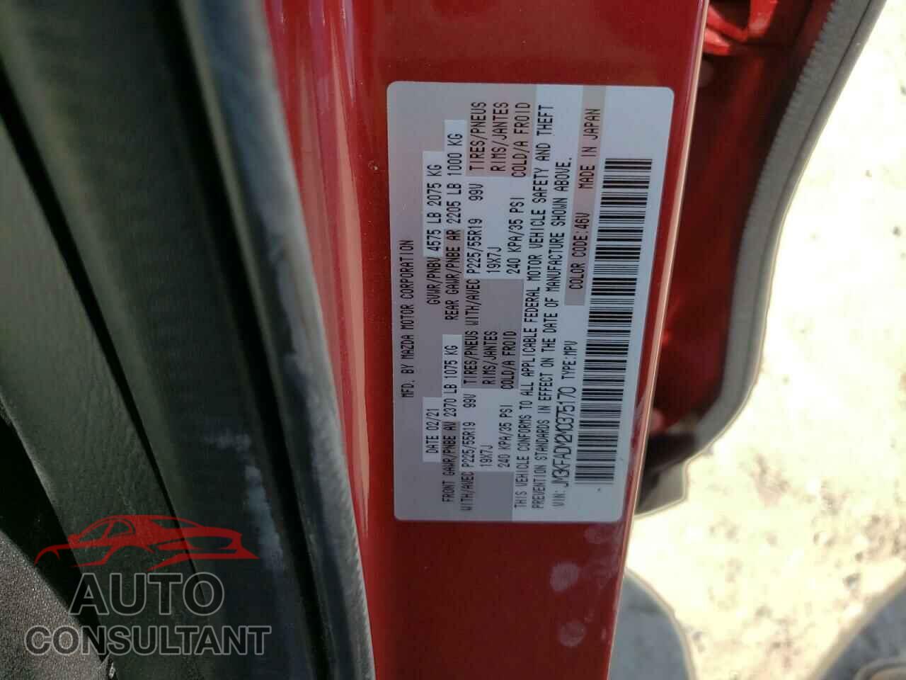 MAZDA CX-5 2021 - JM3KFADM2M0375170