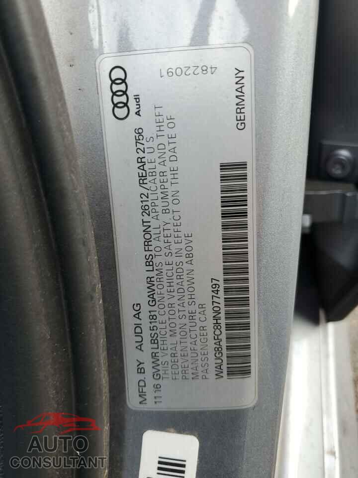 AUDI A6 2017 - WAUG8AFC8HN077497