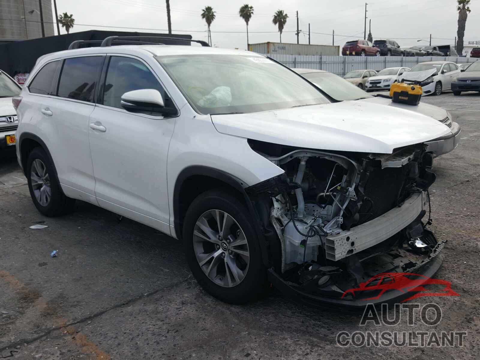 TOYOTA HIGHLANDER 2016 - 5TDZKRFH7GS168731