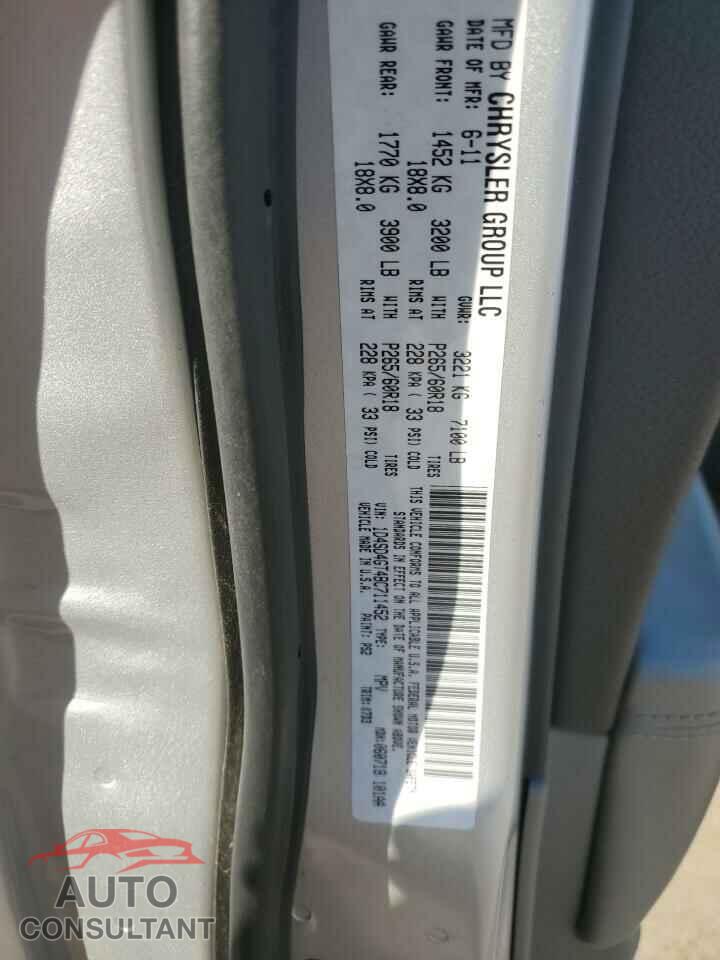 DODGE DURANGO 2011 - 1D4SD4GT4BC711452