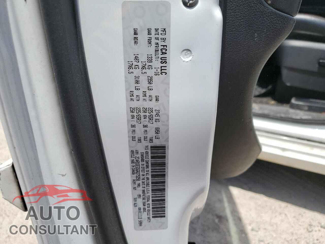 DODGE CARAVAN 2016 - 2C4RDGEG5GR275258