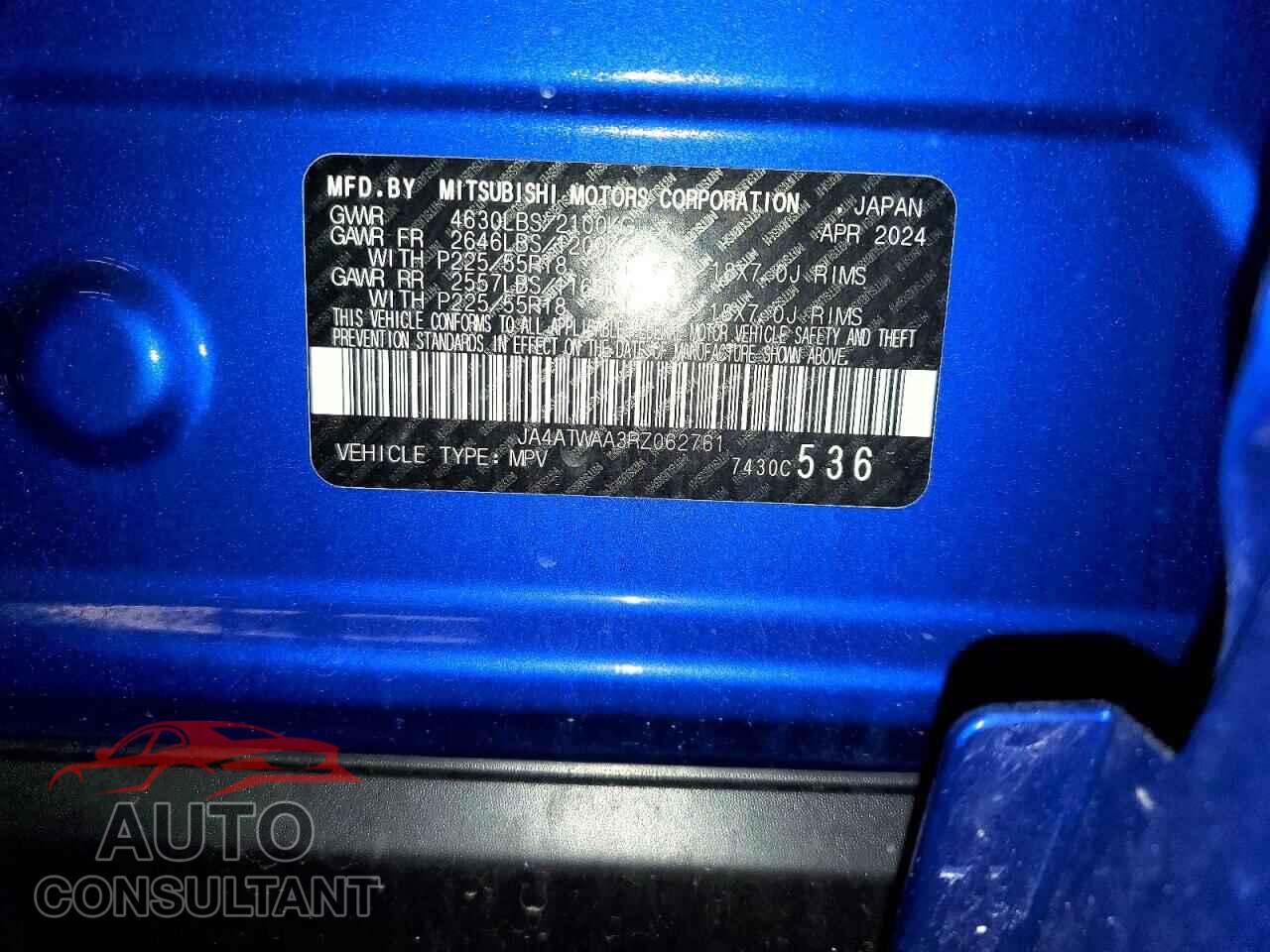 MITSUBISHI ECLIPSE 2024 - JA4ATWAA3RZ062761