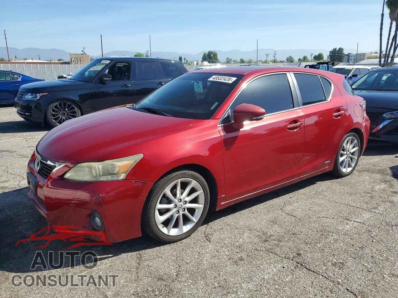 LEXUS CT 200 2013 - JTHKD5BHXD2169612