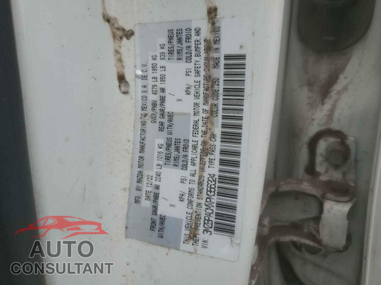 MAZDA 3 2023 - 3MZBPACMXPM356324