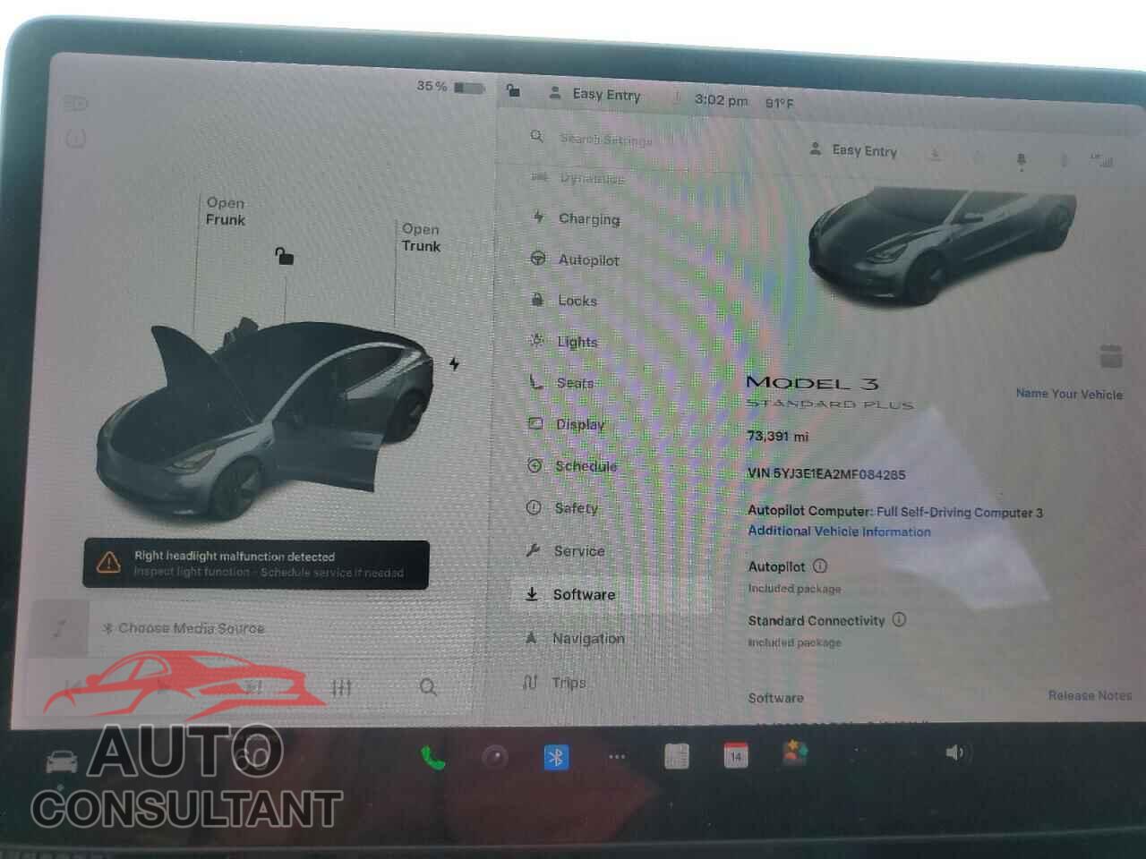 TESLA MODEL 3 2021 - 5YJ3E1EA2MF084285