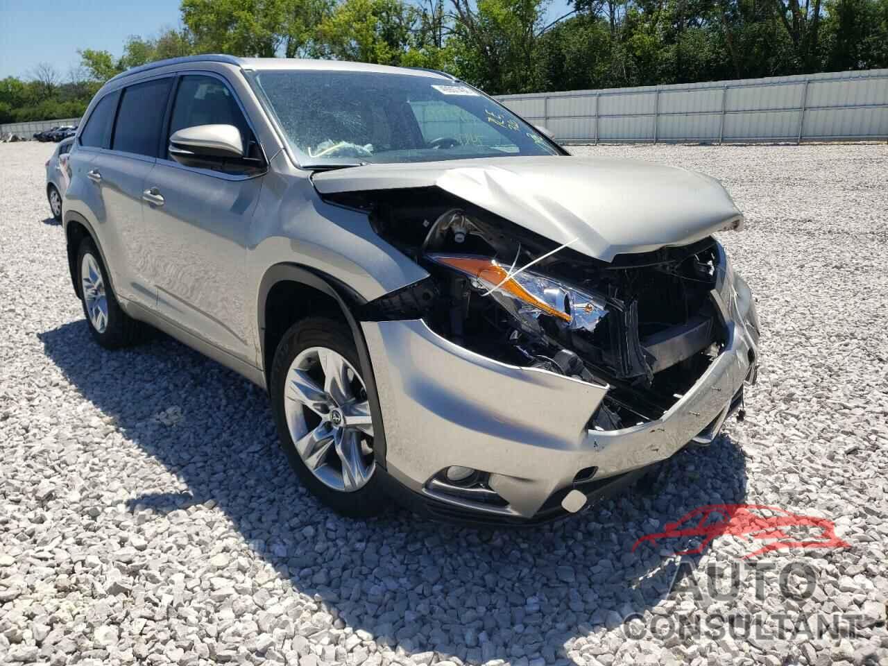 TOYOTA HIGHLANDER 2016 - 5TDDKRFH4GS252578