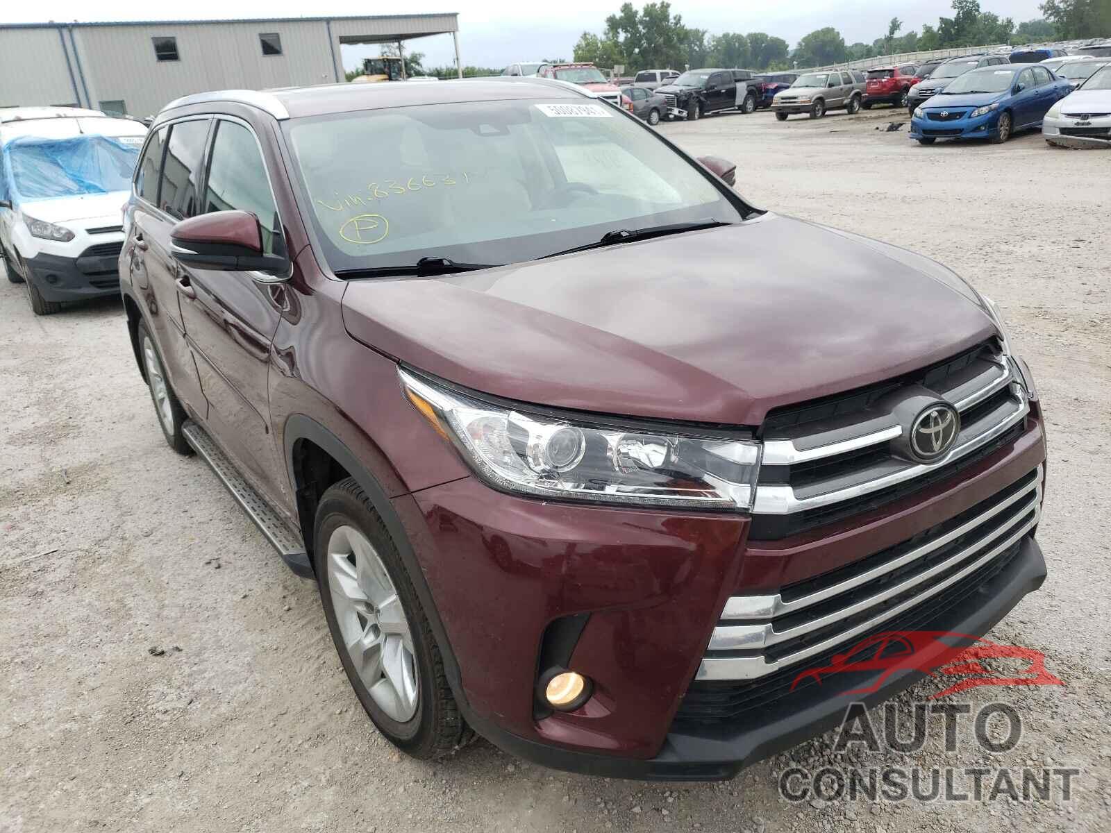 TOYOTA HIGHLANDER 2018 - 5TDDZRFH6JS836631