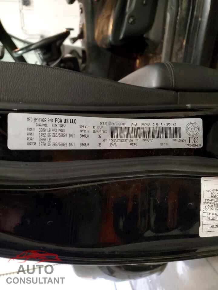 DODGE DURANGO 2019 - 1C4SDJCT8KC617110
