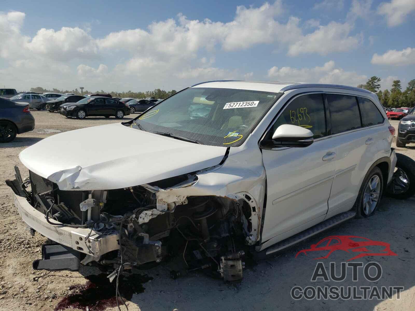 TOYOTA HIGHLANDER 2017 - 5TDYZRFHXHS216800