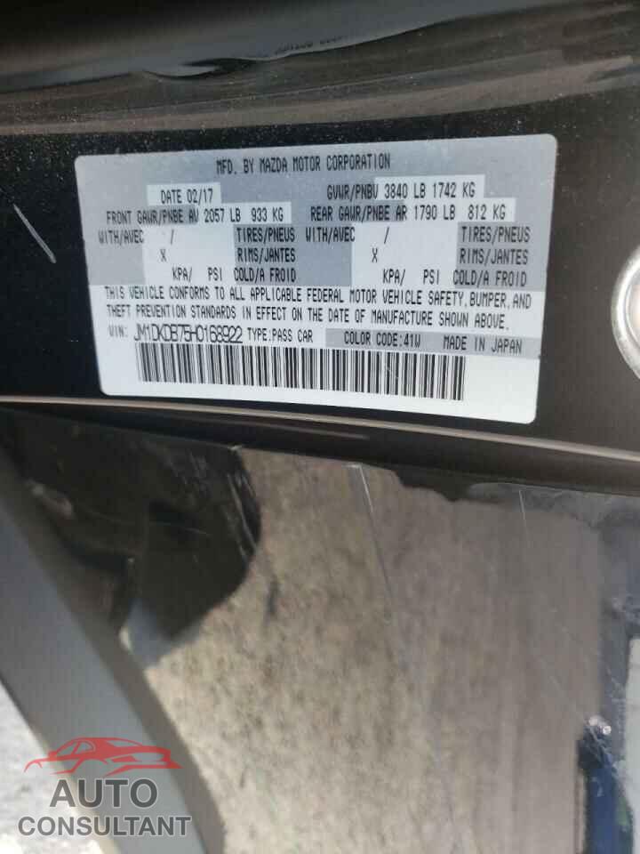 MAZDA CX-3 2017 - JM1DKDB75H0168922
