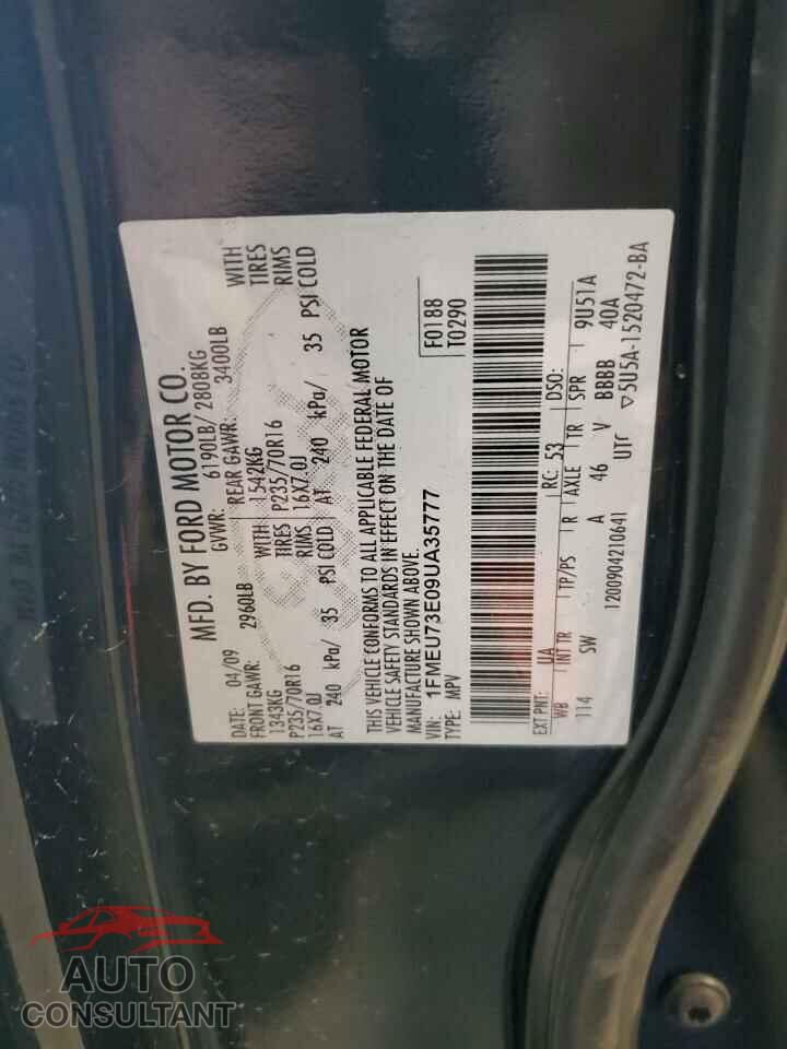 FORD EXPLORER 2009 - 1FMEU73E09UA35777