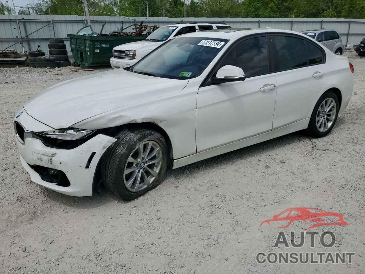 BMW 3 SERIES 2017 - WBA8E5G37HNU43629